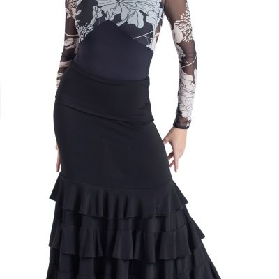 falda de ensayo de flamenco